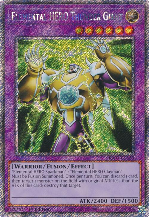 Elemental HERO Thunder Giant (Platinum Secret Rare) [RA03-EN153] Platinum Secret Rare | Black Swamp Games