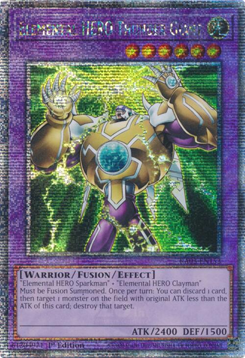 Elemental HERO Thunder Giant (Quarter Century Secret Rare) [RA03-EN153] Quarter Century Secret Rare | Black Swamp Games