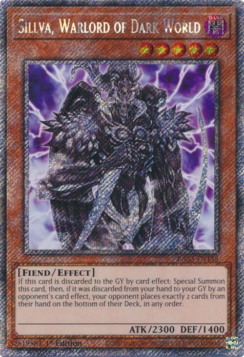Sillva, Warlord of Dark World (Platinum Secret Rare) [RA03-EN158] Platinum Secret Rare | Black Swamp Games