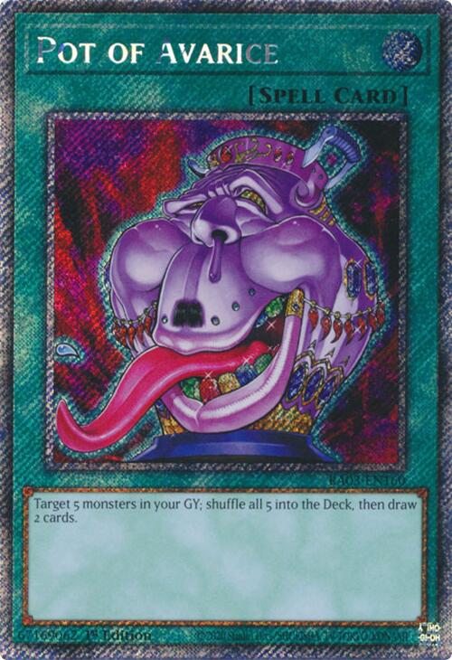 Pot of Avarice (Platinum Secret Rare) [RA03-EN160] Platinum Secret Rare | Black Swamp Games