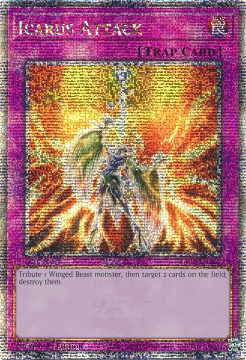 Icarus Attack (Quarter Century Secret Rare) [RA03-EN165] Quarter Century Secret Rare | Black Swamp Games