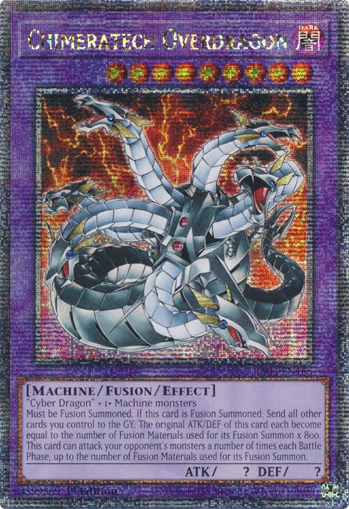 Chimeratech Overdragon (Quarter Century Secret Rare) [RA03-EN166] Quarter Century Secret Rare | Black Swamp Games