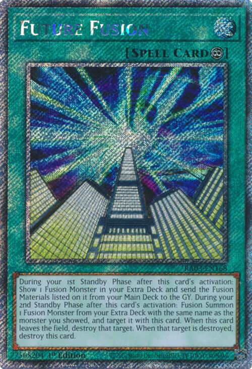 Future Fusion (Platinum Secret Rare) [RA03-EN168] Platinum Secret Rare | Black Swamp Games