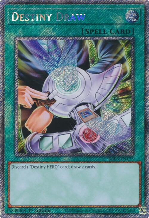 Destiny Draw (Platinum Secret Rare) [RA03-EN173] Platinum Secret Rare | Black Swamp Games