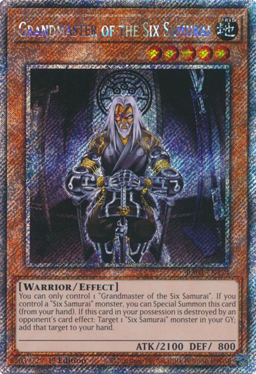 Grandmaster of the Six Samurai (Platinum Secret Rare) [RA03-EN174] Platinum Secret Rare | Black Swamp Games
