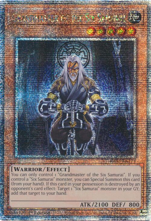 Grandmaster of the Six Samurai (Quarter Century Secret Rare) [RA03-EN174] Quarter Century Secret Rare | Black Swamp Games