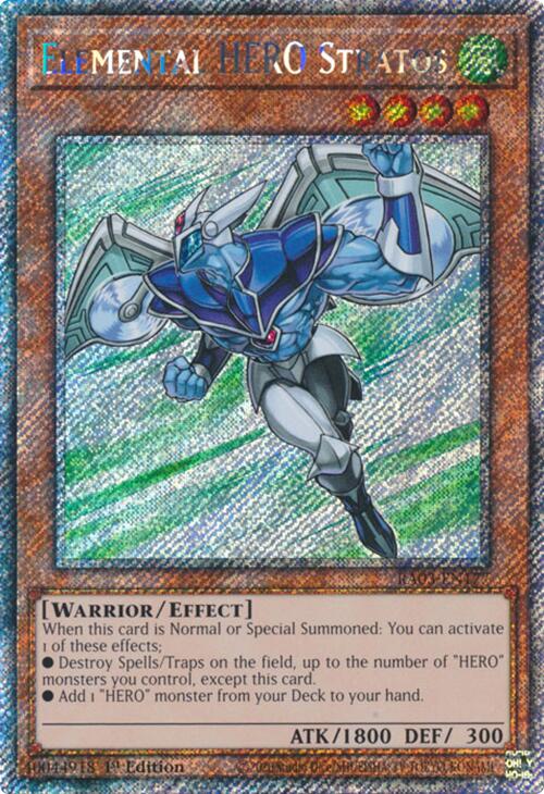Elemental HERO Stratos (Platinum Secret Rare) [RA03-EN177] Platinum Secret Rare | Black Swamp Games