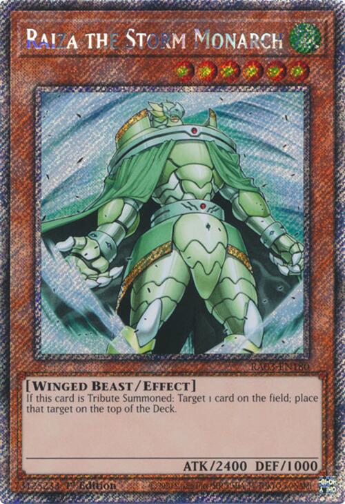 Raiza the Storm Monarch (Platinum Secret Rare) [RA03-EN180] Platinum Secret Rare | Black Swamp Games