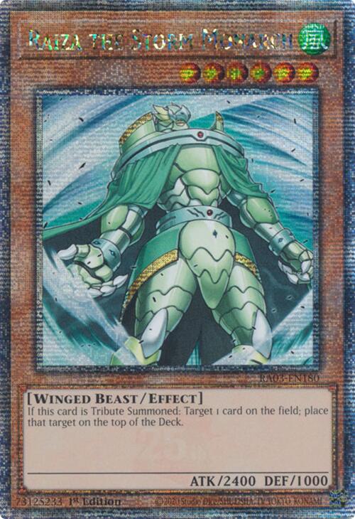 Raiza the Storm Monarch (Quarter Century Secret Rare) [RA03-EN180] Quarter Century Secret Rare | Black Swamp Games