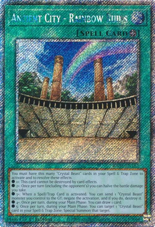 Ancient City - Rainbow Ruins (Platinum Secret Rare) [RA03-EN181] Platinum Secret Rare | Black Swamp Games