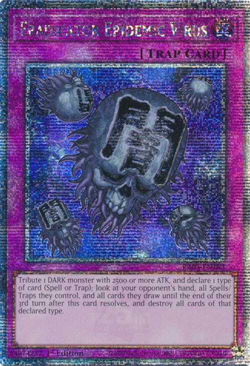 Eradicator Epidemic Virus (Quarter Century Secret Rare) [RA03-EN183] Quarter Century Secret Rare | Black Swamp Games