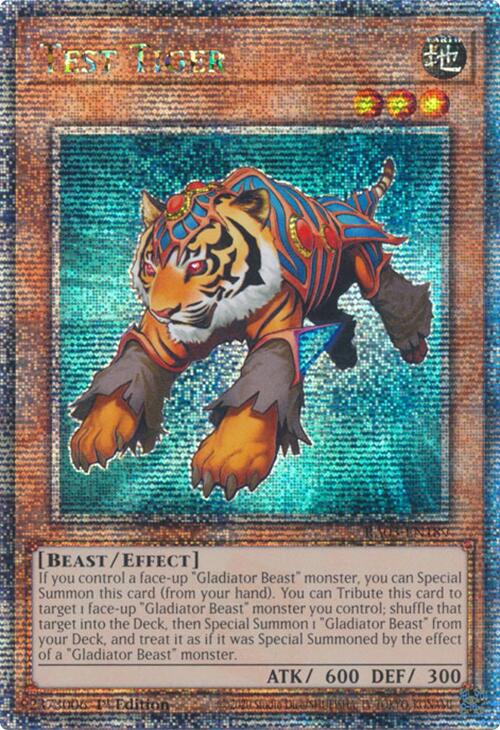 Test Tiger (Quarter Century Secret Rare) [RA03-EN189] Quarter Century Secret Rare | Black Swamp Games