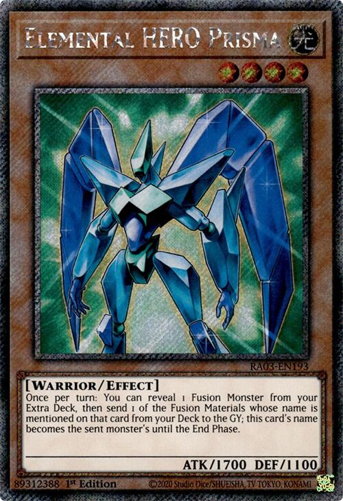 Elemental HERO Prisma (Platinum Secret Rare) [RA03-EN193] Platinum Secret Rare | Black Swamp Games