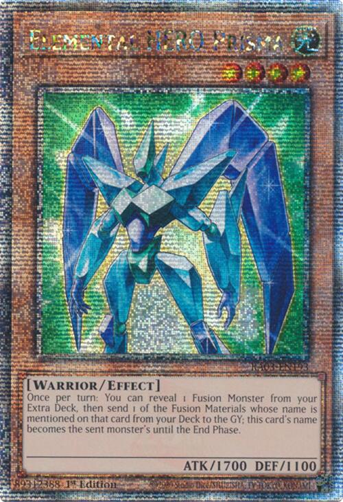 Elemental HERO Prisma (Quarter Century Secret Rare) [RA03-EN193] Quarter Century Secret Rare | Black Swamp Games