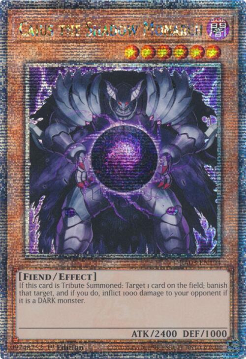 Caius the Shadow Monarch (Quarter Century Secret Rare) [RA03-EN194] Quarter Century Secret Rare | Black Swamp Games