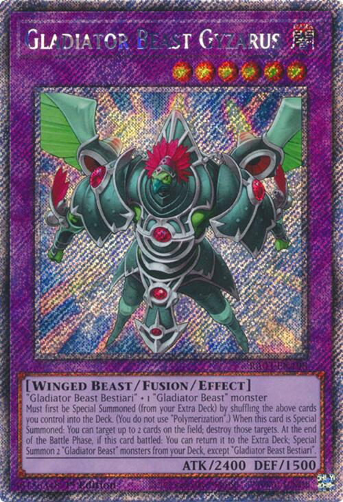 Gladiator Beast Gyzarus (Platinum Secret Rare) [RA03-EN198] Platinum Secret Rare | Black Swamp Games