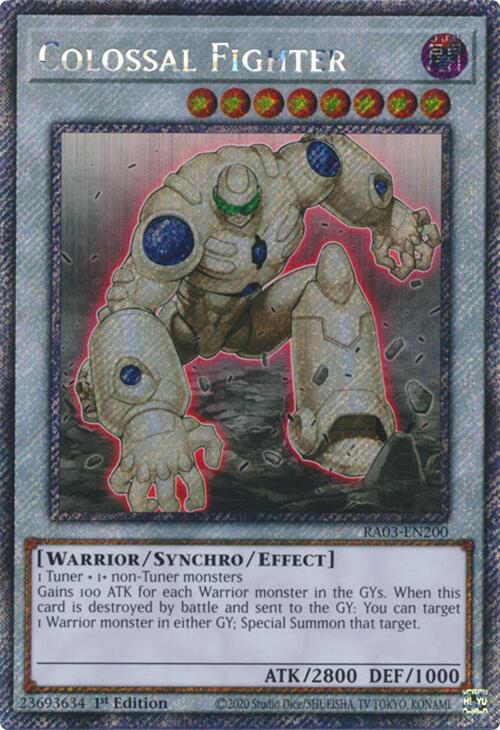 Colossal Fighter (Platinum Secret Rare) [RA03-EN200] Platinum Secret Rare | Black Swamp Games
