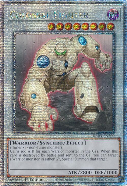 Colossal Fighter (Quarter Century Secret Rare) [RA03-EN200] Quarter Century Secret Rare | Black Swamp Games