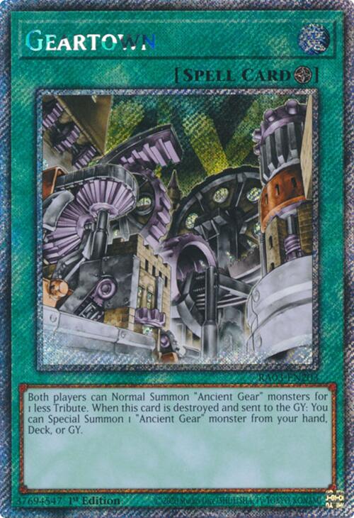 Geartown (Platinum Secret Rare) [RA03-EN203] Platinum Secret Rare | Black Swamp Games