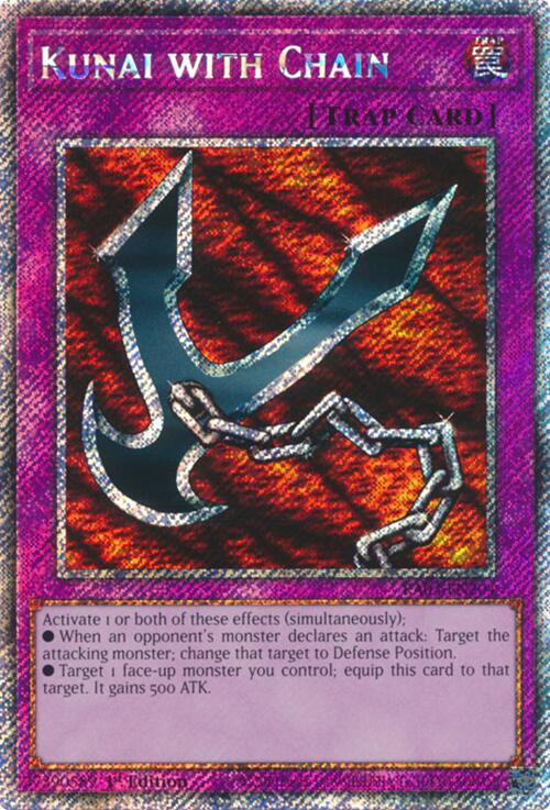 Kunai with Chain (Platinum Secret Rare) [RA03-EN204] Platinum Secret Rare | Black Swamp Games