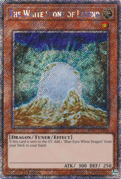The White Stone of Legend (Platinum Secret Rare) [RA03-EN208] Platinum Secret Rare | Black Swamp Games