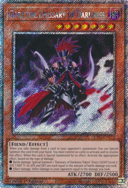 Gorz the Emissary of Darkness (Platinum Secret Rare) [RA03-EN210] Platinum Secret Rare | Black Swamp Games