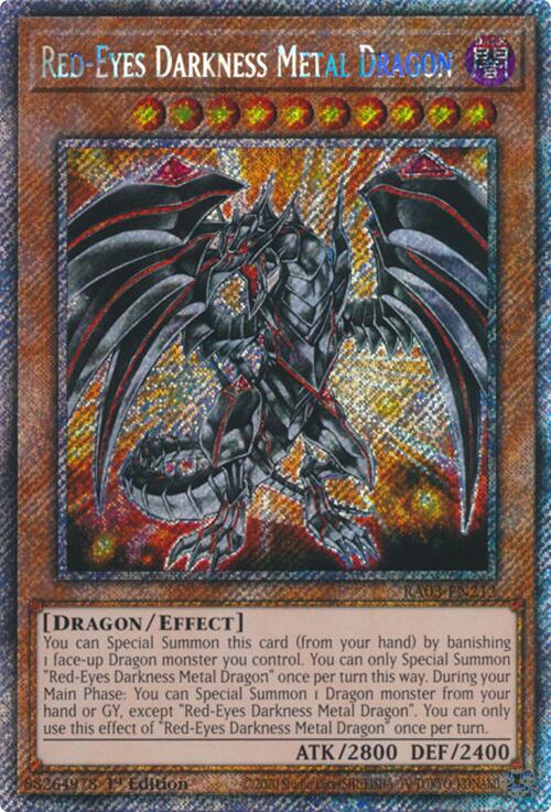 Red-Eyes Darkness Metal Dragon (Platinum Secret Rare) [RA03-EN212] Platinum Secret Rare | Black Swamp Games