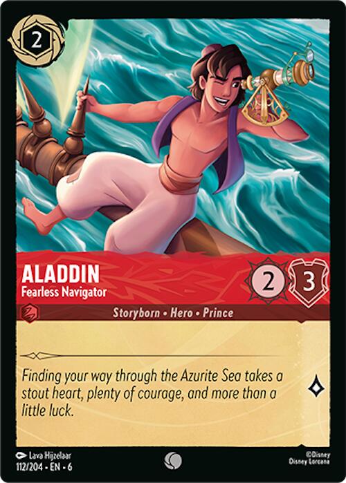 Aladdin - Fearless Navigator (112/204) [Azurite Sea] | Black Swamp Games
