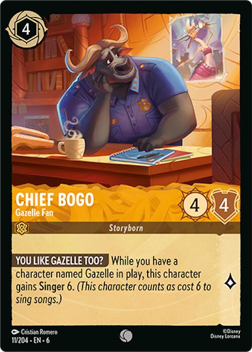 Chief Bogo - Gazelle Fan (11/204) [Azurite Sea] | Black Swamp Games