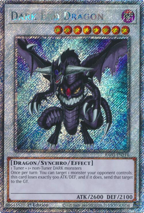 Dark End Dragon (Platinum Secret Rare) [RA03-EN216] Platinum Secret Rare | Black Swamp Games