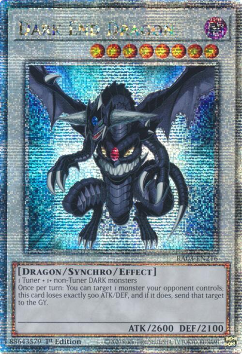 Dark End Dragon (Quarter Century Secret Rare) [RA03-EN216] Quarter Century Secret Rare | Black Swamp Games