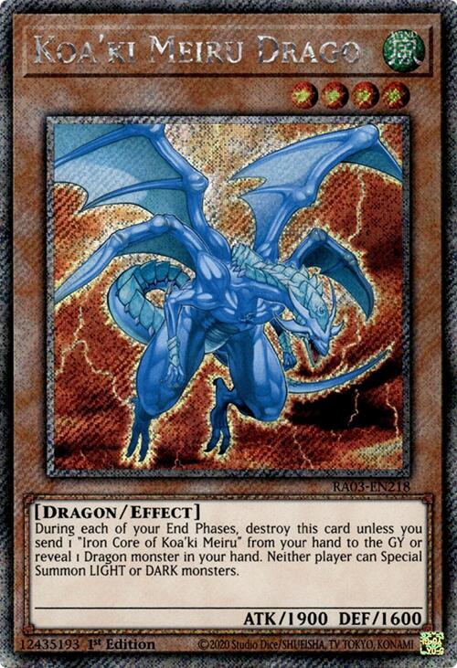 Koa'ki Meiru Drago (Platinum Secret Rare) [RA03-EN218] Platinum Secret Rare | Black Swamp Games