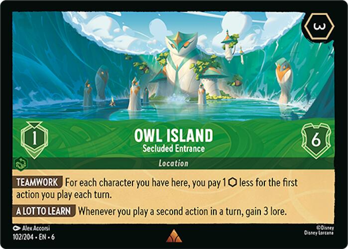 Owl Island - Secluded Entrance (102/204) [Azurite Sea] | Black Swamp Games