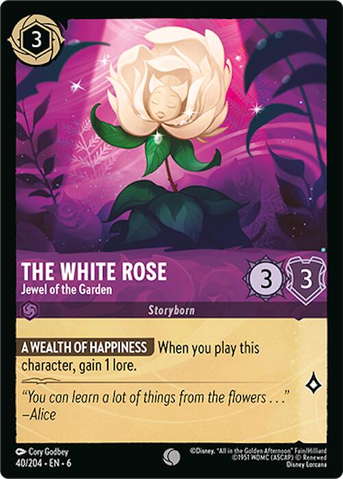 The White Rose - Jewel of the Garden (40/204) [Azurite Sea] | Black Swamp Games