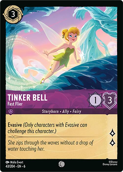 Tinker Bell - Fast Flier (43/204) [Azurite Sea] | Black Swamp Games