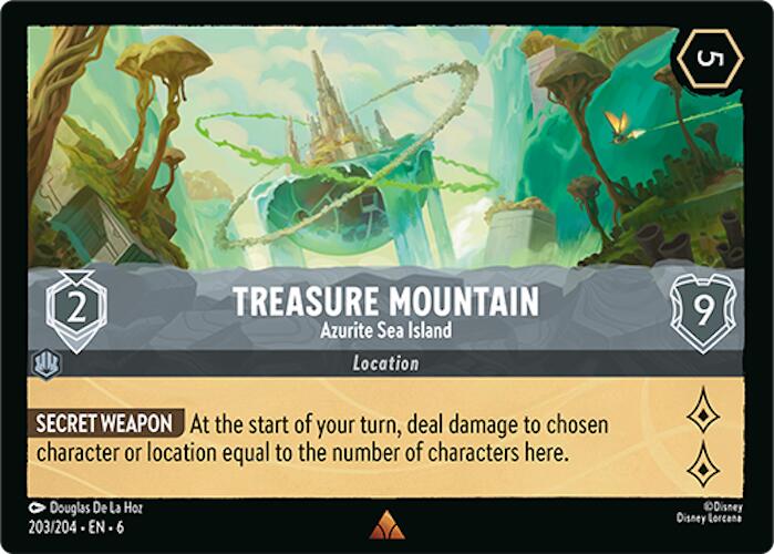 Treasure Mountain - Azurite Sea Island (203/204) [Azurite Sea] | Black Swamp Games