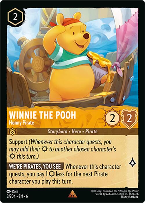 Winnie the Pooh - Hunny Pirate (3/204) [Azurite Sea] | Black Swamp Games