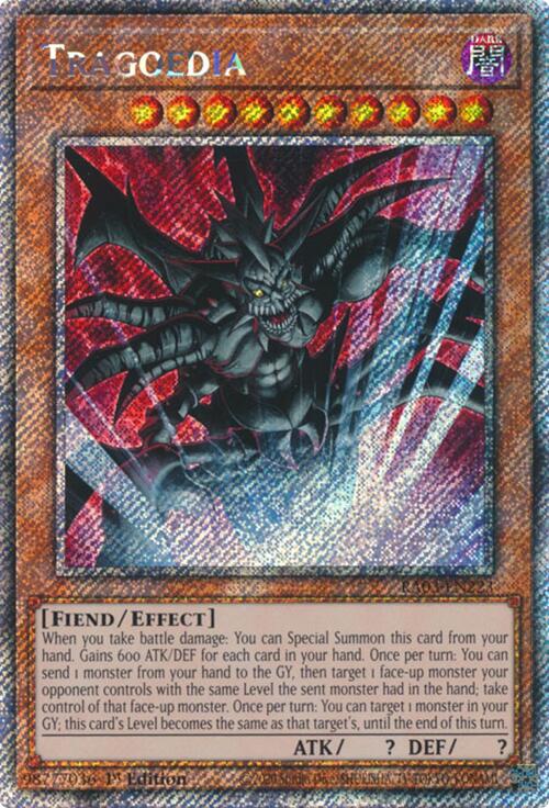 Tragoedia (Platinum Secret Rare) [RA03-EN223] Platinum Secret Rare | Black Swamp Games