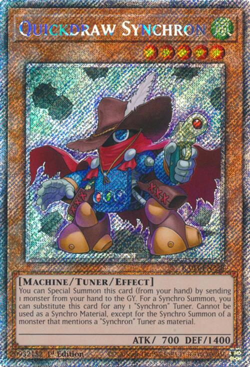 Quickdraw Synchron (Platinum Secret Rare) [RA03-EN228] Platinum Secret Rare | Black Swamp Games