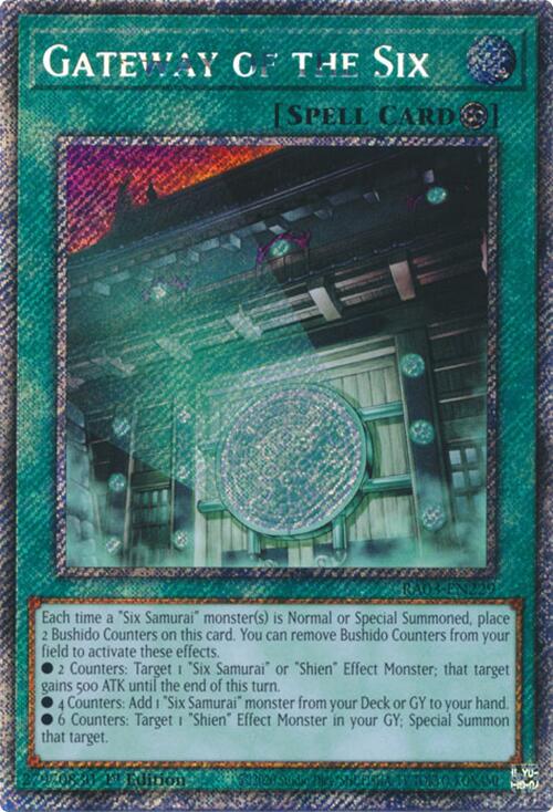 Gateway of the Six (Platinum Secret Rare) [RA03-EN229] Platinum Secret Rare | Black Swamp Games