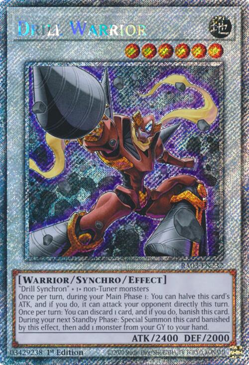 Drill Warrior (Platinum Secret Rare) [RA03-EN232] Platinum Secret Rare | Black Swamp Games
