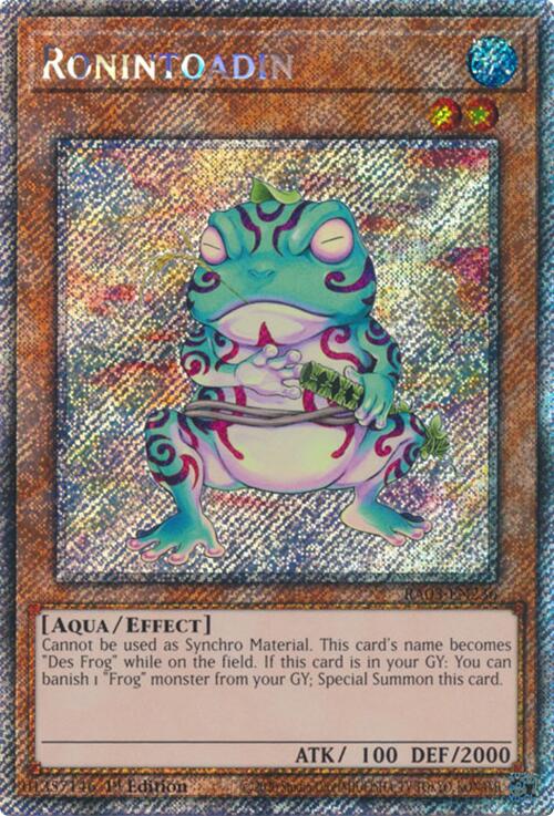Ronintoadin (Platinum Secret Rare) [RA03-EN236] Platinum Secret Rare | Black Swamp Games