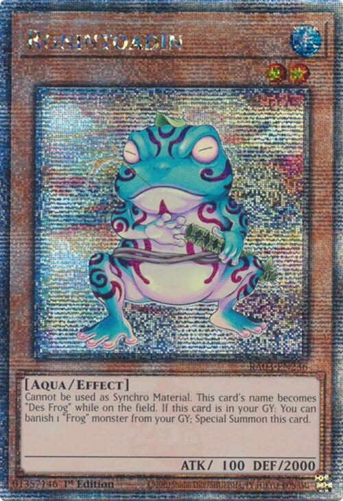 Ronintoadin (Quarter Century Secret Rare) [RA03-EN236] Quarter Century Secret Rare | Black Swamp Games