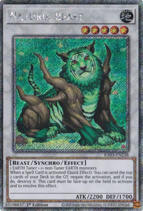 Naturia Beast (Platinum Secret Rare) [RA03-EN238] Platinum Secret Rare | Black Swamp Games