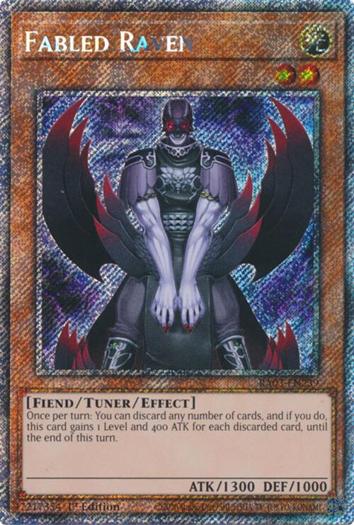 Fabled Raven (Platinum Secret Rare) [RA03-EN239] Platinum Secret Rare | Black Swamp Games