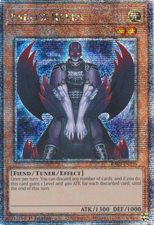 Fabled Raven (Quarter Century Secret Rare) [RA03-EN239] Quarter Century Secret Rare | Black Swamp Games