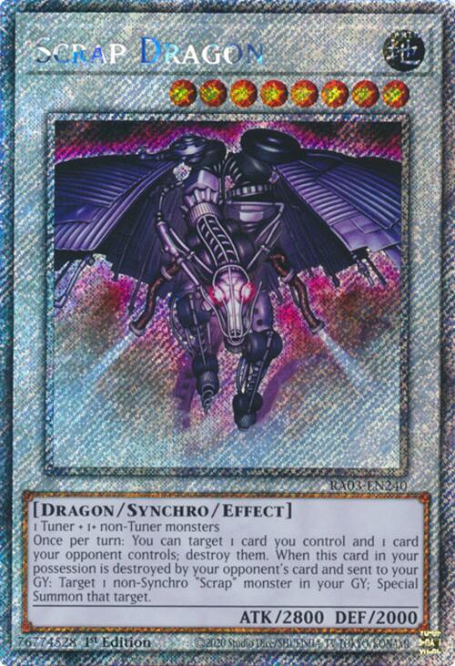 Scrap Dragon (Platinum Secret Rare) [RA03-EN240] Platinum Secret Rare | Black Swamp Games