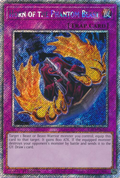Horn of the Phantom Beast (Platinum Secret Rare) [RA03-EN241] Platinum Secret Rare | Black Swamp Games