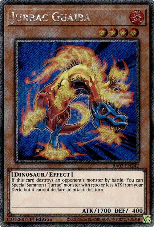 Jurrac Guaiba (Platinum Secret Rare) [RA03-EN242] Platinum Secret Rare | Black Swamp Games