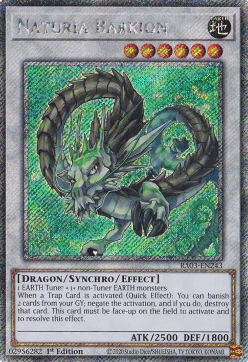 Naturia Barkion (Platinum Secret Rare) [RA03-EN243] Platinum Secret Rare | Black Swamp Games